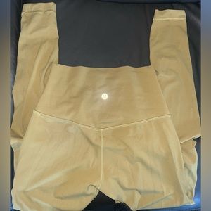 Lululemon high waisted leggings size 4 green